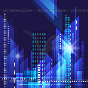 Abstract city landscape - vector image