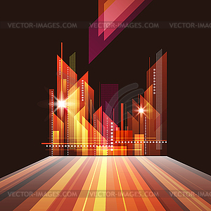 Abstract city landscape - vector clip art