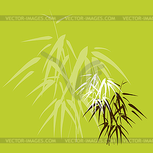 Abstract background with bamboo - vector clip art