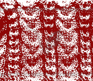 Knitted woolen texture red - royalty-free vector image