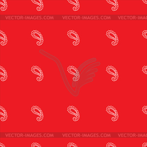 Bandana design in red and white - vector clipart