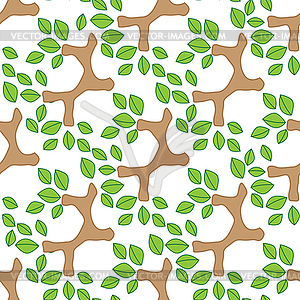 Seamless tree branch pattern - vector image