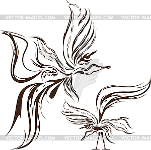 Fantasy bird - vector clipart