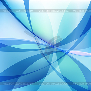 Abstract light blue background with twist lines - vector clipart