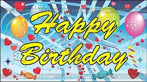 Happy Birthday - vector clip art