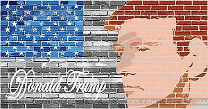 Donald Trump - vector clip art