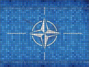 Flag of NATO - vector image