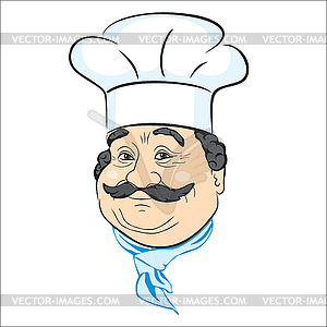 Chef cook cartoon style - color vector clipart