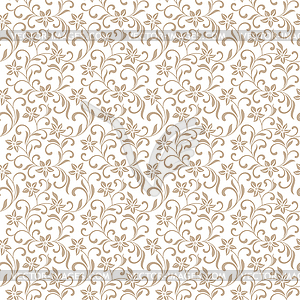 Seamless pattern with abstract flowers - vector image