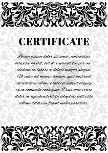 Template for creating certificate. - vector image