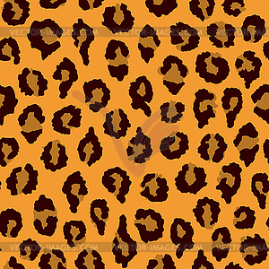 Seamless pattern - leopard print - vector clipart