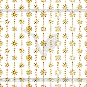 Elegant Seamless pattern with Christmas decorations - vector clip art