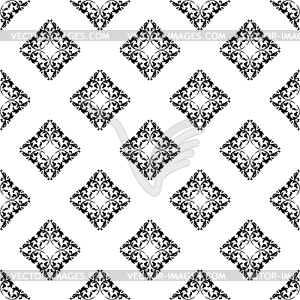 Classical seamless pattern with decoration tracery - vector clipart