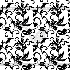 Elegant seamless pattern with classic tracery - vector clipart