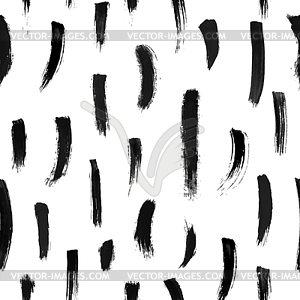 Seamless pattern with paint stroke - vector clipart