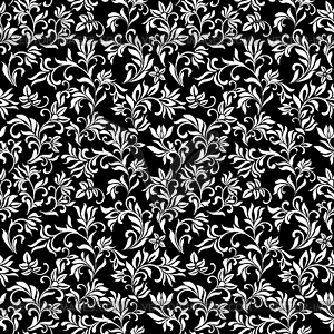 Elegant seamless pattern with decoration flowers - vector clipart