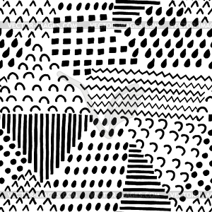 Abstract artistic seamless pattern. Creative background - vector clip art