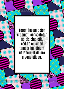 Creative universal design in geometric style. - vector clipart