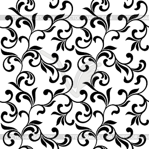 swirls black and white