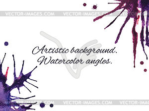 Art background for presentation. Watercolor blot - vector clipart