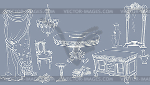 Dinning 1 dark - vector clip art