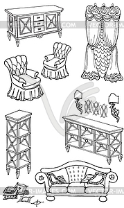 Zala furniture banner 240 400 - vector clip art