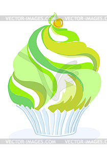 Maffin зеленый желтый - клипарт в векторе / векторное изображение