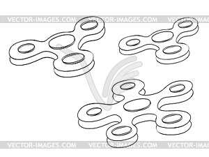 Spinner line - vector clipart