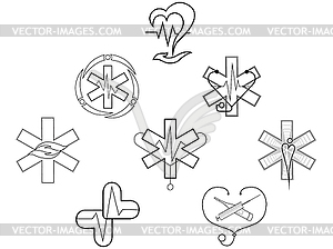 Symbol of medical institution - vector image