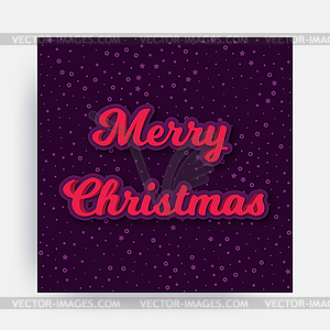 Merry Christmas - vector clipart