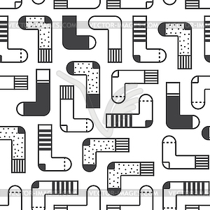 Cute colorful background Socks pattern - vector clipart