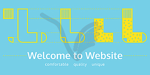 Welcome to website for socks shop - vector clip art
