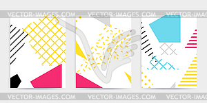 Bright colorful design set - vector image