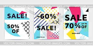 Bright colorful design set - vector image