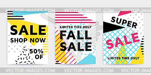 Bright colorful design set - royalty-free vector image