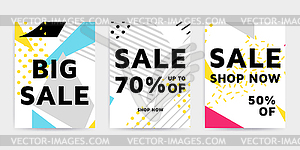 Bright colorful design set - vector clip art