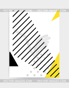 Bright colorful eye catching poster template - vector clipart