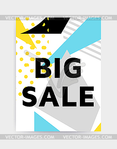 Bright colorful eye catching poster template - vector image