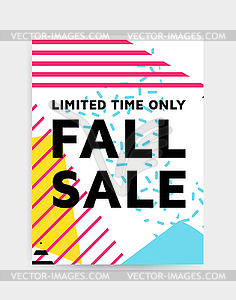 Bright colorful eye catching poster template - vector EPS clipart