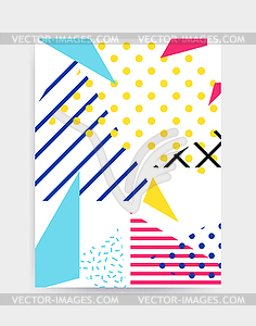 Bright colorful eye catching poster template - vector clip art