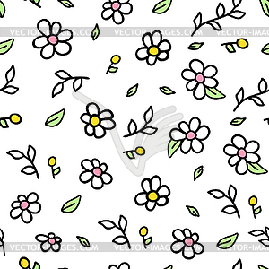 Seamless Pattern Doodle - vector image