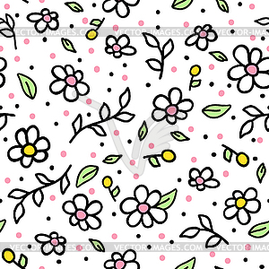 Seamless Pattern Doodle - vector clipart