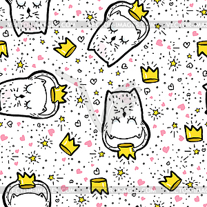 Seamless Pattern Doodle - vector clipart