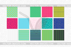 Universal seamless patterns set of simple elements - vector clipart