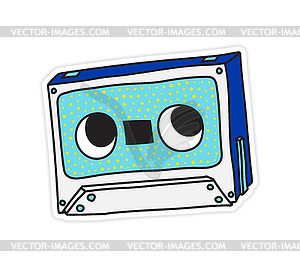 Музыкальная кассета компакт-аудио кассеты - клипарт в векторе / векторное изображение