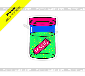 Fairy magic dust Dust Pixie Mini Bottles, DIY. - vector image