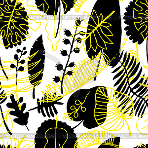 Floral seamless pattern. nature bright background - vector image