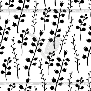 Floral seamless pattern. nature bright background - vector image