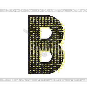 Abstract . Bitcoin technology - vector image