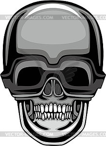 Metal skull - vector clip art